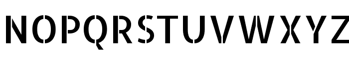Allerta Stencil Regular Font UPPERCASE