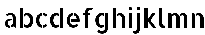 Allerta Stencil Regular Font LOWERCASE