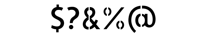 AllertaStencil-Regular Font OTHER CHARS