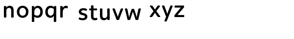 Alleyn Medium Font LOWERCASE