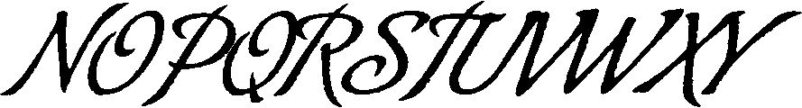 Almond Script Font UPPERCASE