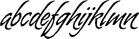 Almond Script Font LOWERCASE