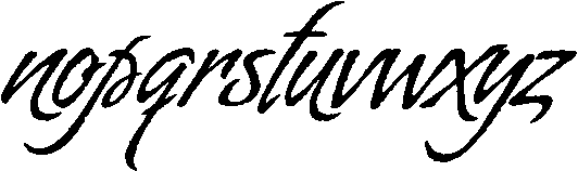 Almond Script Font LOWERCASE
