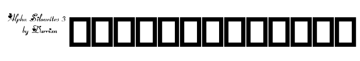 Alpha Silouettes 3   Font LOWERCASE