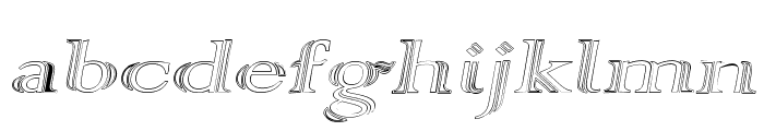 AlphaRev Hollow Font LOWERCASE
