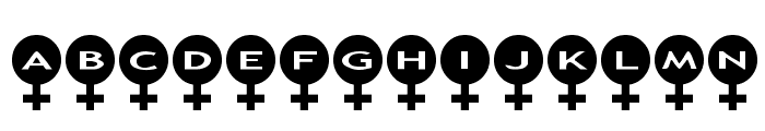 AlphaShapes female Font LOWERCASE