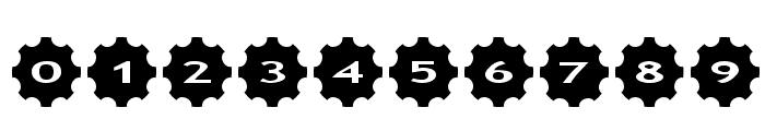 AlphaShapes gears 3 Font OTHER CHARS