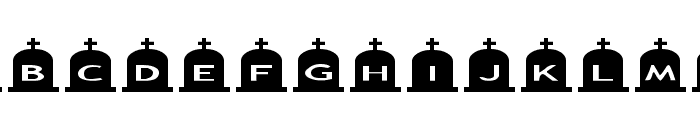 AlphaShapes gravestones 3 Font LOWERCASE
