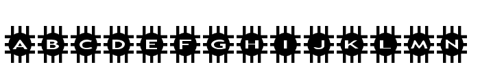 AlphaShapes grids Font LOWERCASE