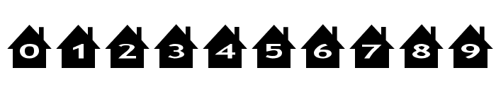 AlphaShapes houses Font OTHER CHARS