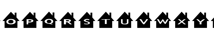 AlphaShapes houses Font LOWERCASE