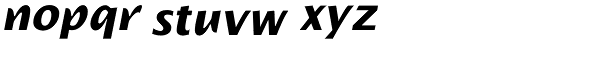 Alphabet-Bold Italic Font LOWERCASE