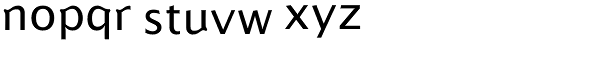 Alphabet-Regular Font LOWERCASE