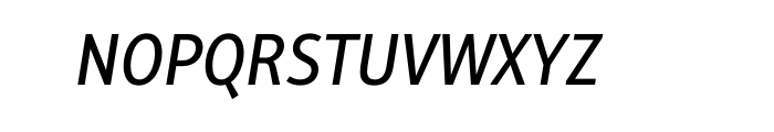 Alto Condensed Medium Italic OT Font UPPERCASE