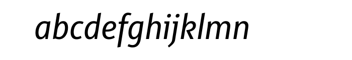 Alto Condensed Medium Italic OT Font LOWERCASE