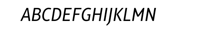 Alto Condensed Normal Italic OT Pro Font UPPERCASE