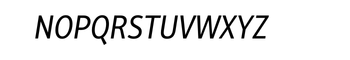 Alto Condensed Normal Italic OT Font UPPERCASE