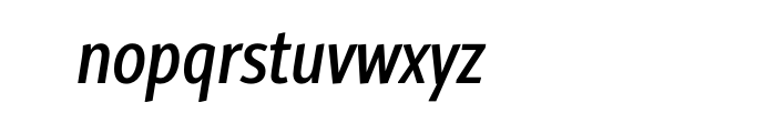Alto Extra Condensed Semi Bold Italic OT Font LOWERCASE