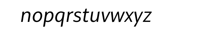 Alto Normal Italic OT Font LOWERCASE