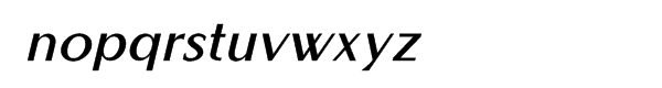 Altrincham Bold Oblique Font LOWERCASE