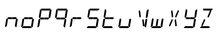 alarm clock Font LOWERCASE