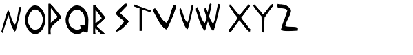 AMFalse Etruscan Font LOWERCASE