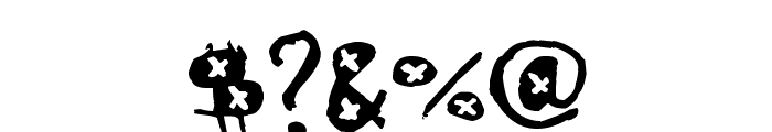 AmazHand_First_Alt_X Font OTHER CHARS