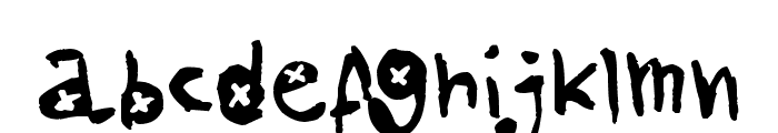 AmazHand_First_Alt_X Font LOWERCASE