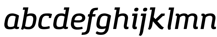 Amazing Grotesk DemiBold Italic Font LOWERCASE