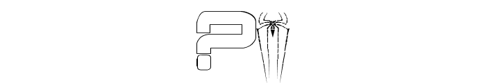 Amazing Spider-Man toile slant Font OTHER CHARS