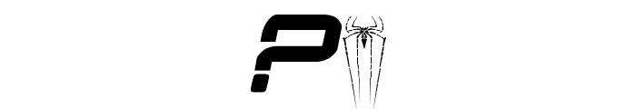 Amazing SpiderMan slant Font OTHER CHARS