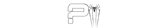 AmazingSpider-Man toile Font OTHER CHARS