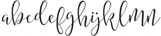 Amberlight Regular otf (300) Font LOWERCASE