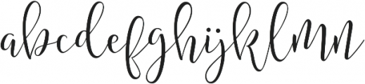 Amberlight Regular ttf (300) Font LOWERCASE
