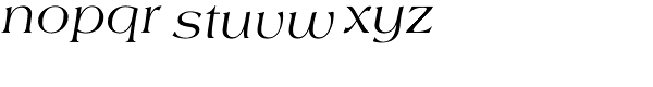 Americana EF Regular Italic Font LOWERCASE