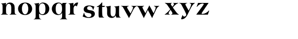 Americana Extra Bold Font LOWERCASE