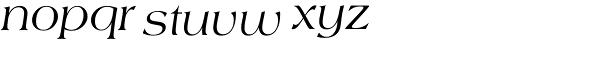 Americana Italic Font LOWERCASE