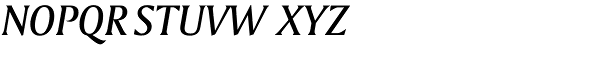 Amerigo BT Medium Italic Font UPPERCASE