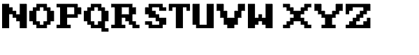 Amiga-Normal Font UPPERCASE