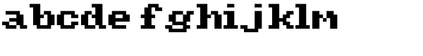 Amiga-Normal Font LOWERCASE