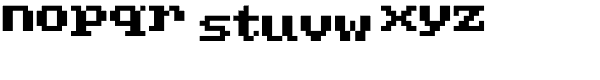 Amiga-Normal Font LOWERCASE