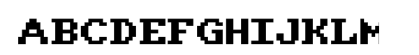 Amiga Normal Font UPPERCASE
