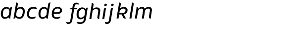 Amino Italic Font LOWERCASE