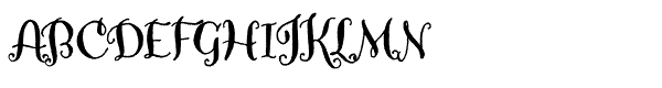 Amoretta Dark Font UPPERCASE