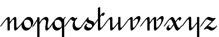 Amptmann Script Font LOWERCASE