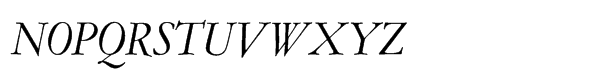 Amsterdamer Garamont Std Regular Italic (P) Font UPPERCASE