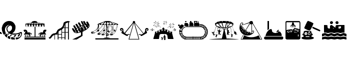 amusement park Font UPPERCASE