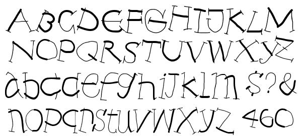 Anarchistic Font LOWERCASE