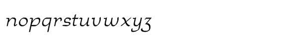 Anarckhie Std Italic Font LOWERCASE