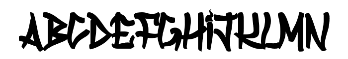 Ancestral Katana Sword Font UPPERCASE